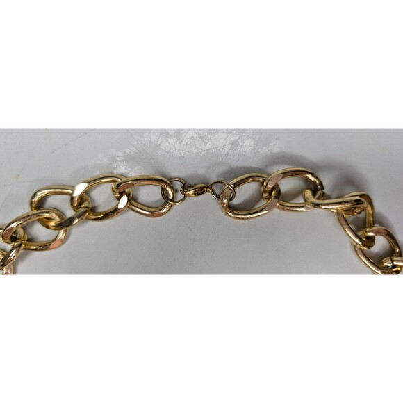 Grey and Gold Macrame Cord and Beaded Lariat Y Drop Style Necklace 19.5"L - Picture 5 of 5